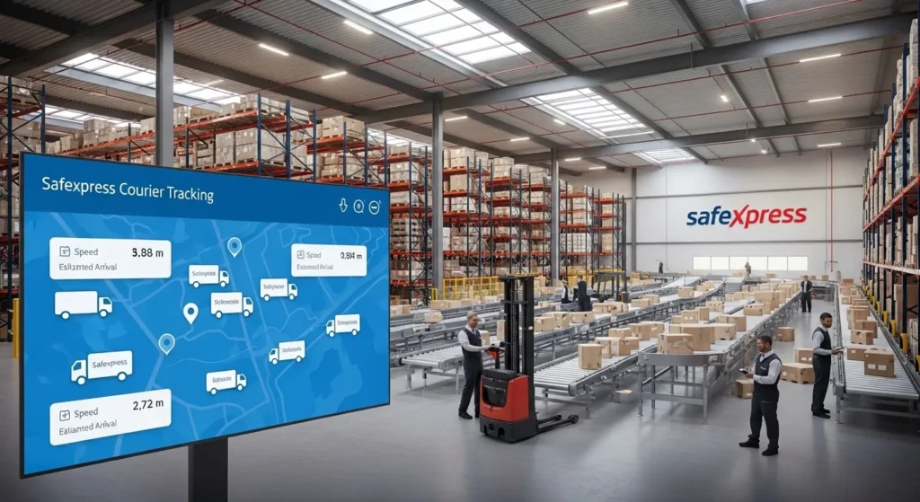 Safexpress customer care representative assisting with courier tracking queries via phone support