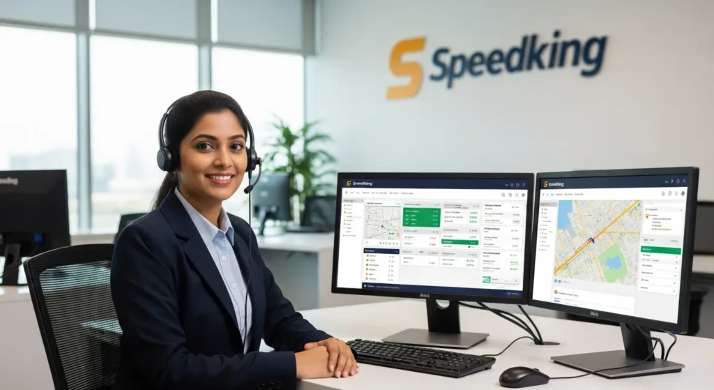 Speedking Courier customer care representative providing tracking support and assistance to resolve delivery issues