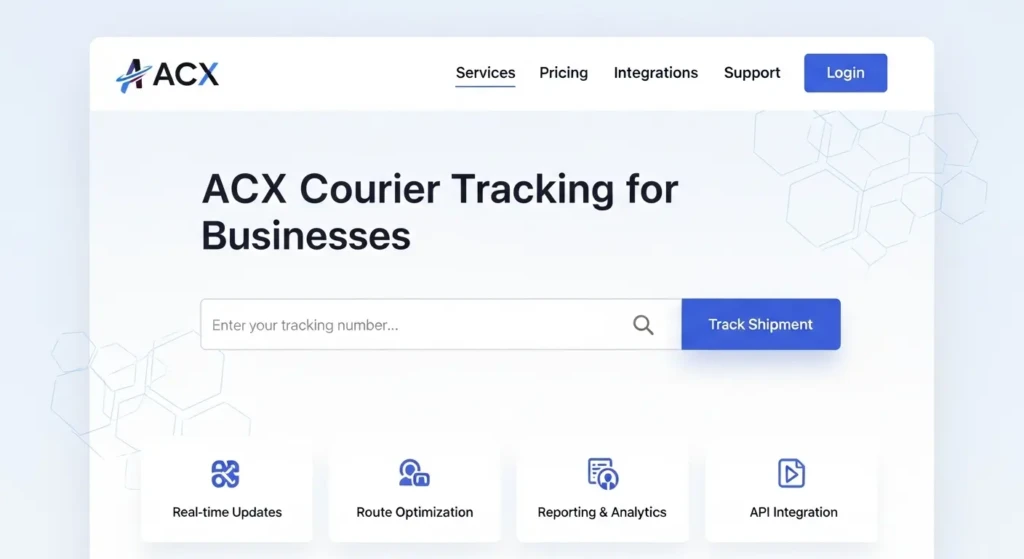 ACX Courier Tracking for Businesses