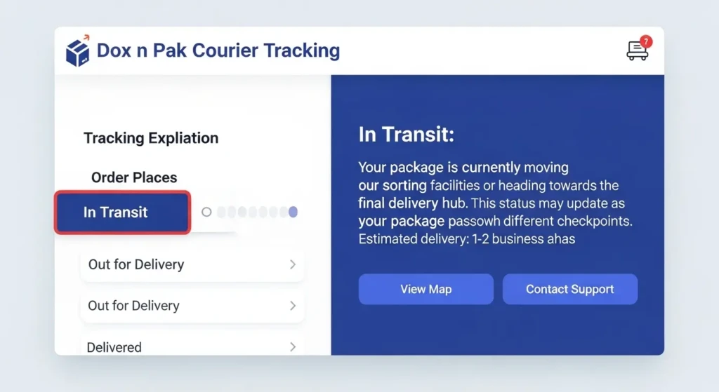 Dox n Pak Tracking Status Explained