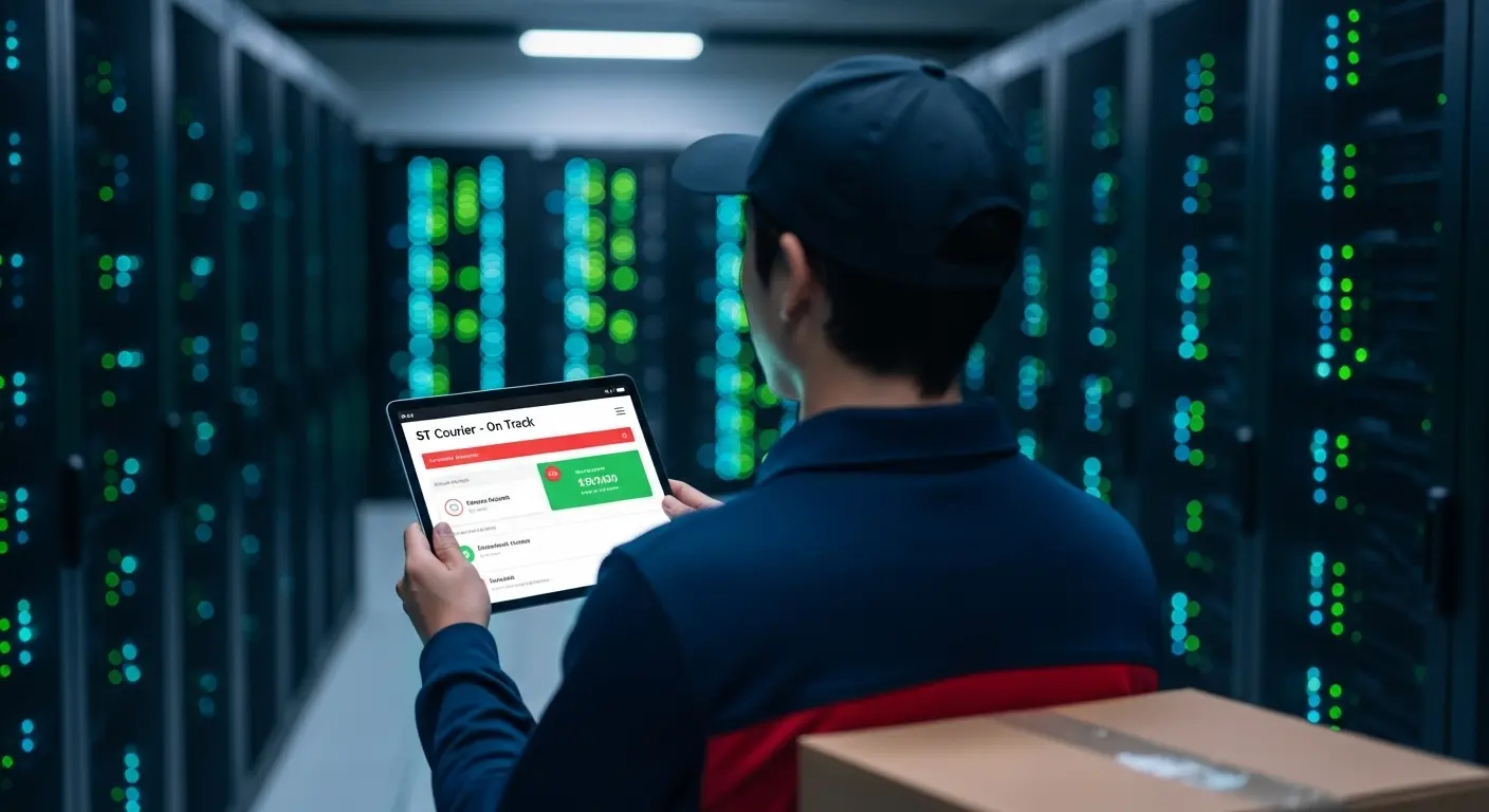 ST Courier delivery service providing online parcel tracking and shipment updates across India