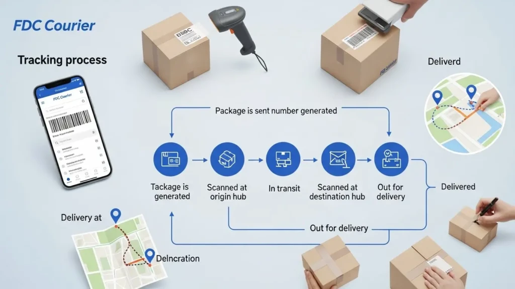 How FDC Courier Tracking Works